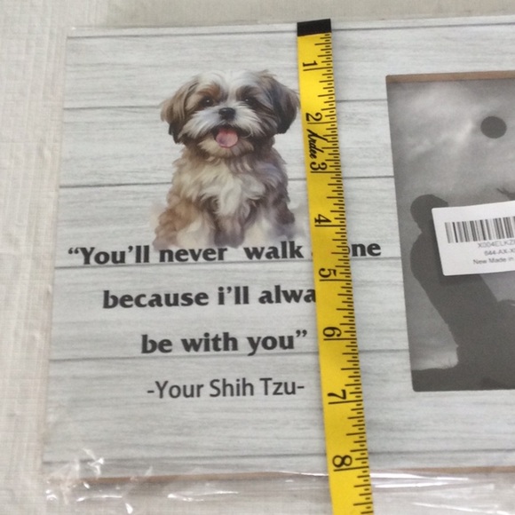 Shih Tzu Companion Picture Frame - White and Gray - Picture 3 of 4